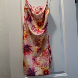 Cowl neck summer dress